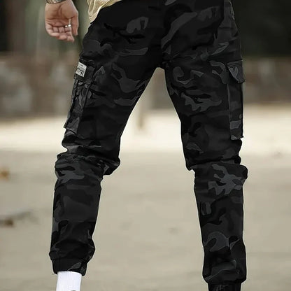 Pantalones Hombre Estampado Camuflaje Ajuste Regular