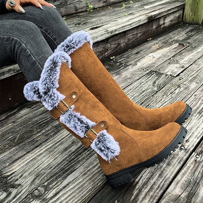 Botas de nieve Mujer con forro cálido y aislante
