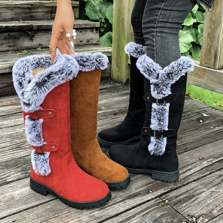Botas de nieve Mujer con forro cálido y aislante