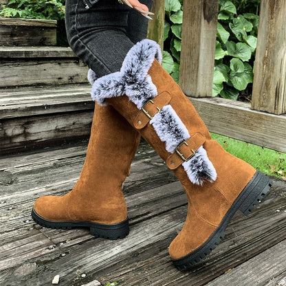 Botas de nieve Mujer con forro cálido y aislante
