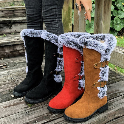 Botas de nieve Mujer con forro cálido y aislante