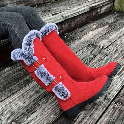 Botas de nieve Mujer con forro cálido y aislante