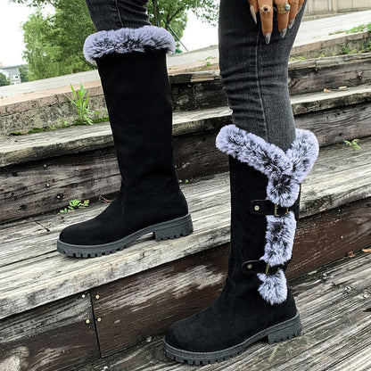 Botas de nieve Mujer con forro cálido y aislante