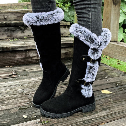 Botas de nieve Mujer con forro cálido y aislante