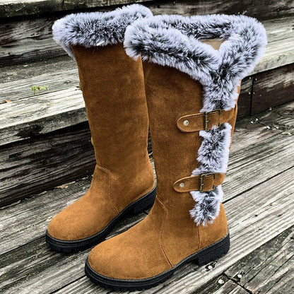 Botas de nieve Mujer con forro cálido y aislante
