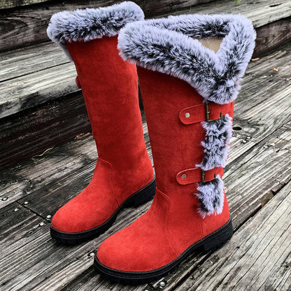Botas de nieve Mujer con forro cálido y aislante