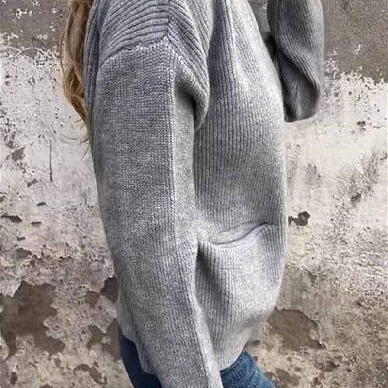 Chaqueta Punto Mujer con Cremallera Ajuste Clásico