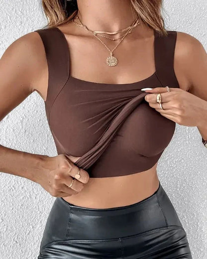 térmico mujer con sujetador integrado y cuello en u