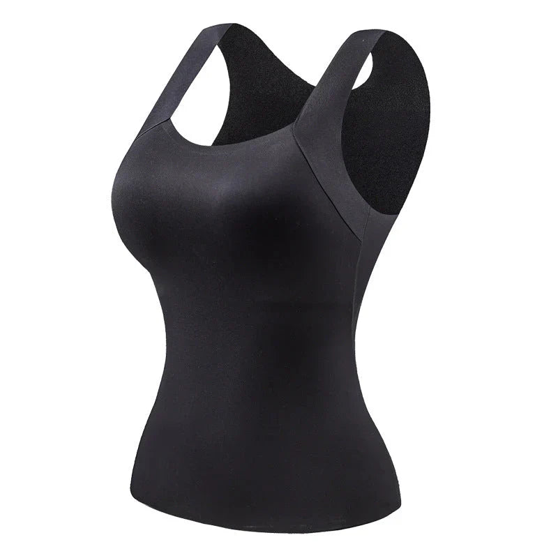 térmico mujer con sujetador integrado y cuello en u
