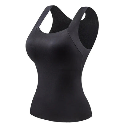 térmico mujer con sujetador integrado y cuello en u