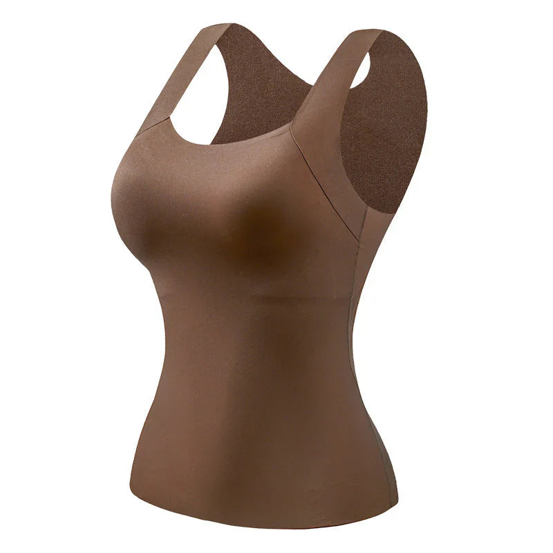 térmico mujer con sujetador integrado y cuello en u