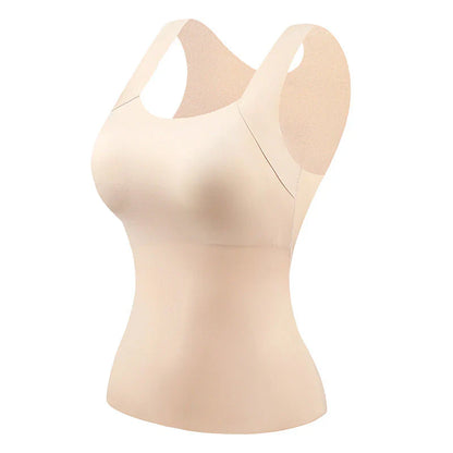 térmico mujer con sujetador integrado y cuello en u
