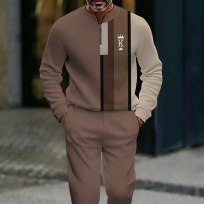 Conjunto Hombre Jersey Estampado y Pantalón Valerina Milano