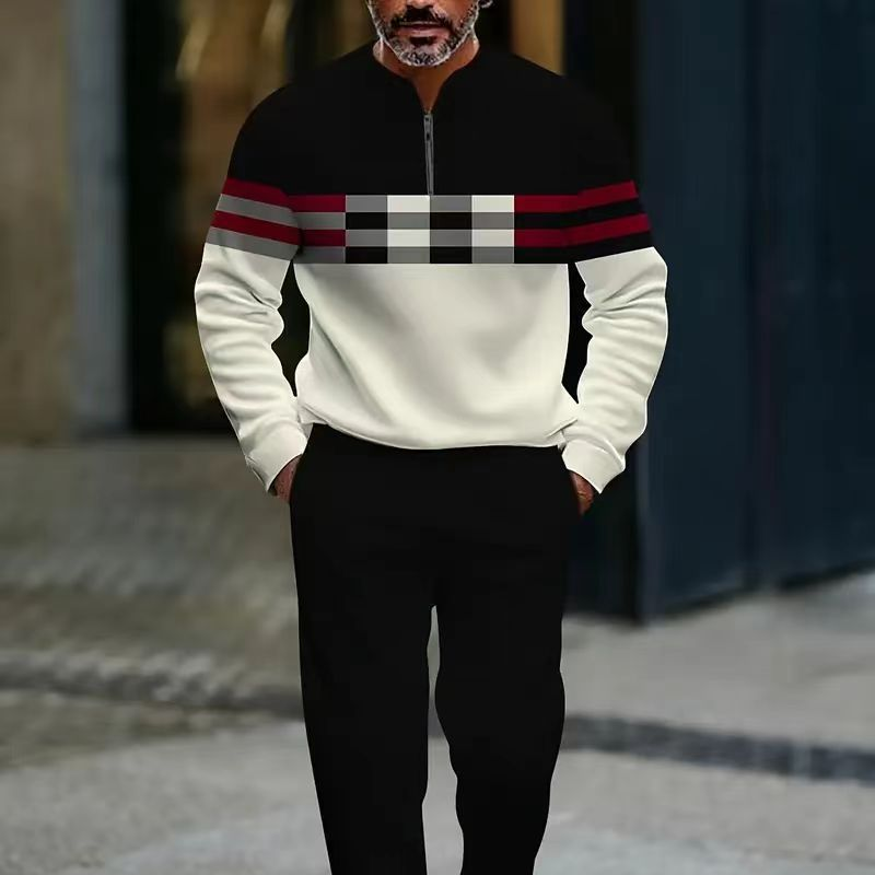 Conjunto Hombre Jersey Estampado y Pantalón Valerina Milano