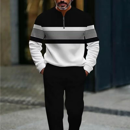 Conjunto Hombre Jersey Estampado y Pantalón Valerina Milano