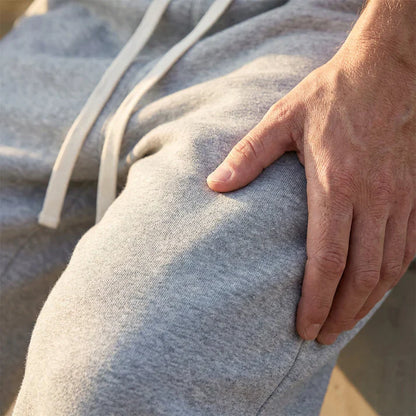Pantalón Deportivo Hombre Algodón Holgado con Cordón y Bolsillos