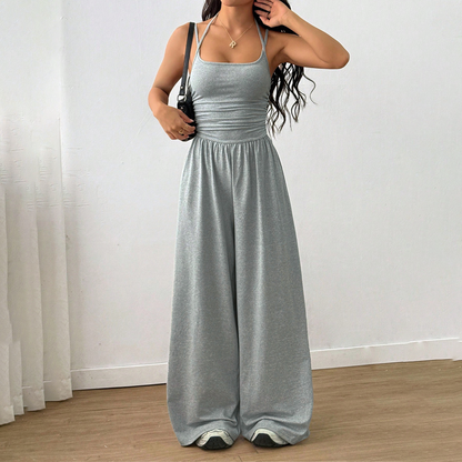 Mono mujer Tirantes finos Piernas amplias verano