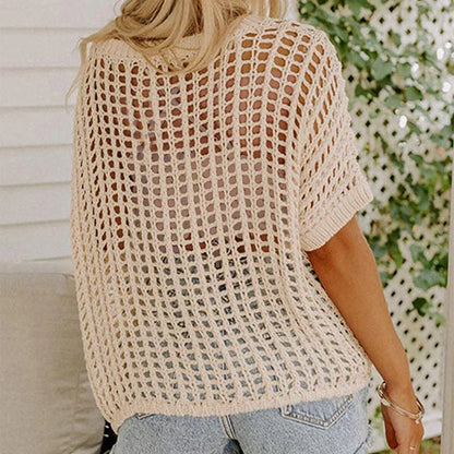 Jersey Mujer de Punto Calado Veraniego Casual