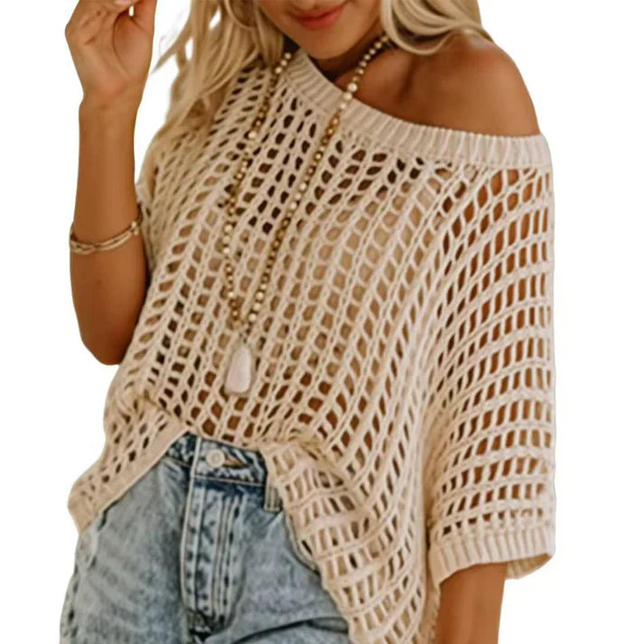 Jersey Mujer de Punto Calado Veraniego Casual - Mavetta