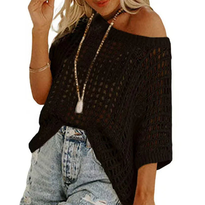 Jersey Mujer de Punto Calado Veraniego Casual