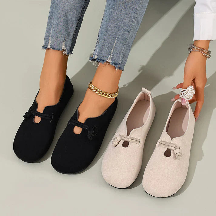 Bailarinas Mujer efecto Ante sin Cordones Comodas