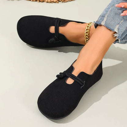 Bailarinas Mujer efecto Ante sin Cordones Comodas