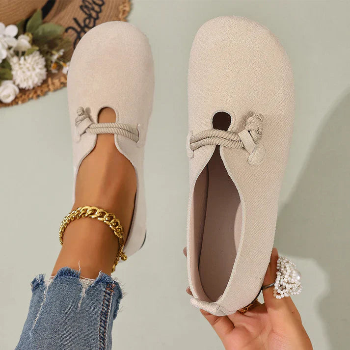 Bailarinas Mujer efecto Ante sin Cordones Comodas
