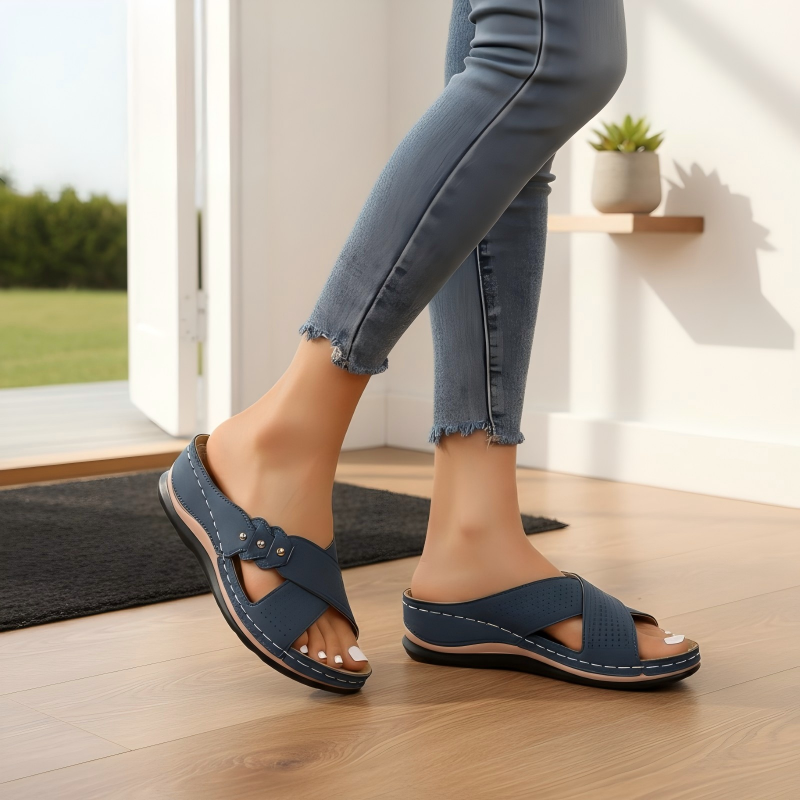 Sandalias Mujer Cuña Ligera Estable Confort Diario