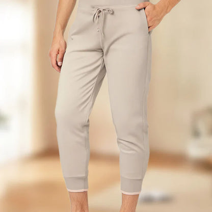 Pantalón Capri Mujer Ajustado Cintura Alta
