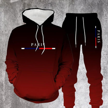 Conjunto deportivo hombre sudadera con capucha y pantalón jogger