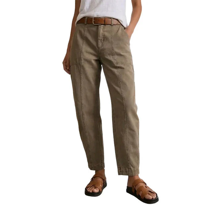 Pantalón utilitario Mujer de cintura alta entallado