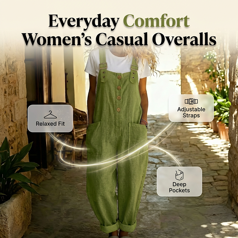 Overall mujer amplio con tirantes ajustables cómodo verano