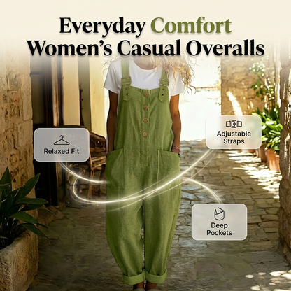 Overall mujer amplio con tirantes ajustables cómodo verano