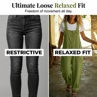 Overall mujer amplio con tirantes ajustables cómodo verano