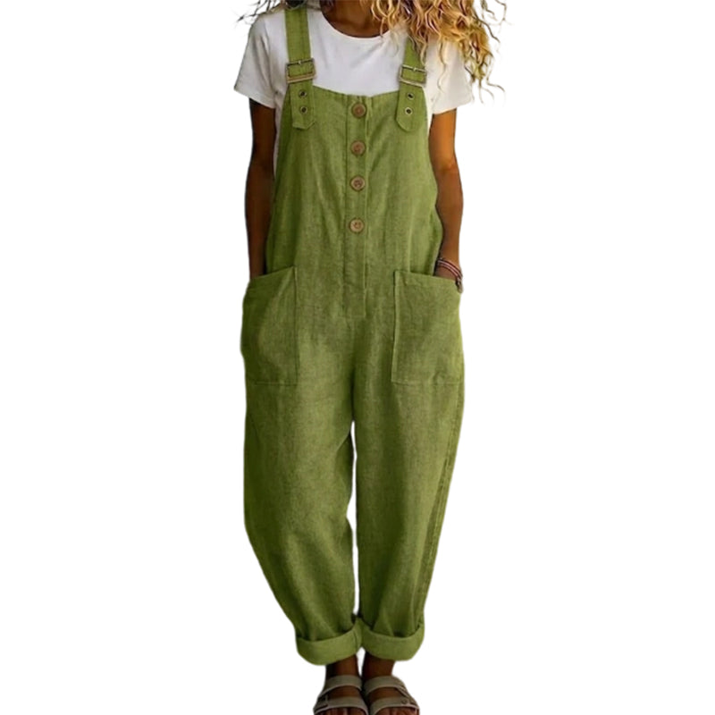 Overall mujer amplio con tirantes ajustables cómodo verano