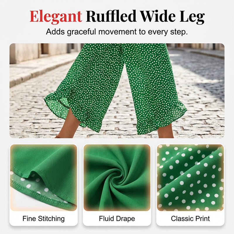 Pantalones Mujer Fluidos Cintura Alta Ajuste Comodo