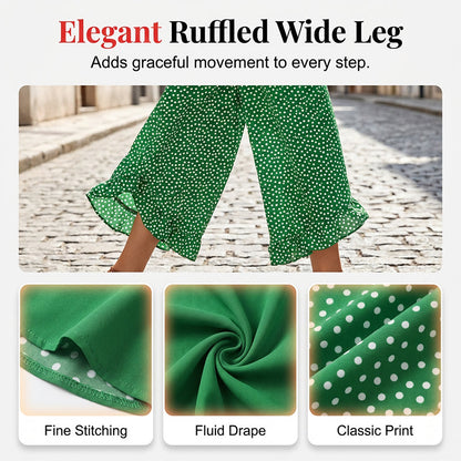 Pantalones Mujer Fluidos Cintura Alta Ajuste Comodo