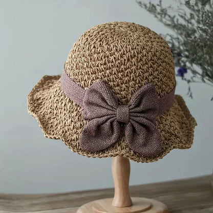 Sombrero Mujer de Paja con Lazo Estilo Retro - Mavetta