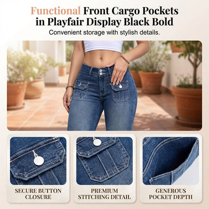 Pantalones Capri Mujer Denim Ajustados Moldeadores