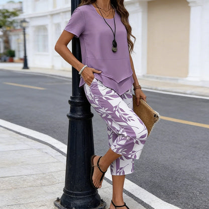 Conjunto Mujer Casual Fluido Dos Piezas Diseño
