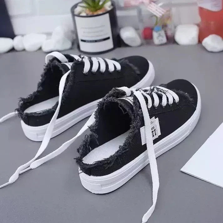 Zapatillas Mule Mujer Denim Suela Cómoda