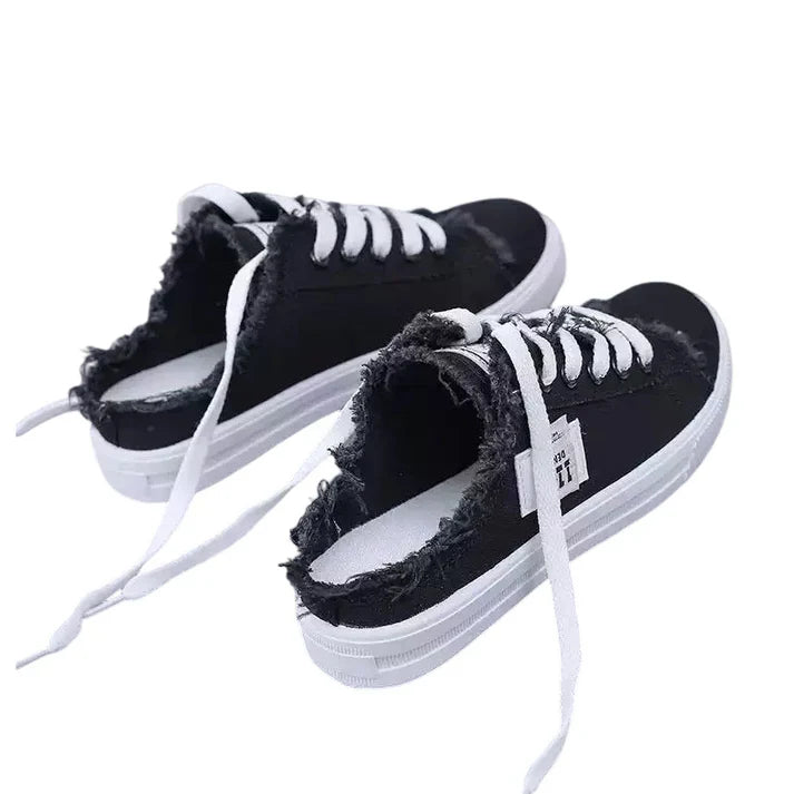 Zapatillas Mule Mujer Denim Suela Cómoda