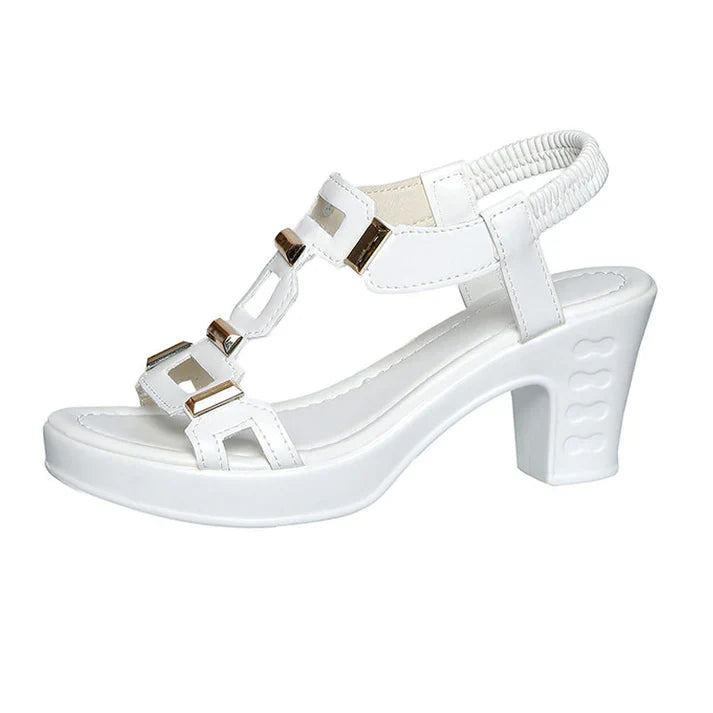 Sandalias Mujer Tacón Comodo Elegante