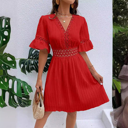 Vestido Verano Mujer con Encaje Comodo