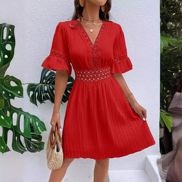 Vestido verano mujer con encaje y corte cómodo