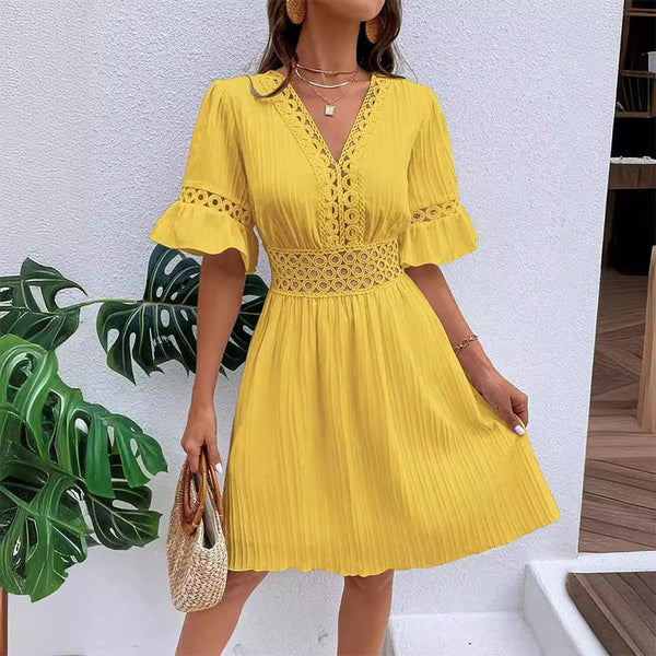 Vestido Verano Mujer con Encaje Comodo