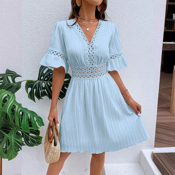 Vestido Verano Mujer con Encaje Comodo