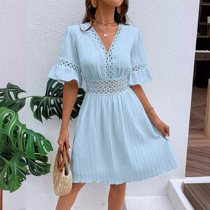 Vestido verano mujer con encaje y corte cómodo