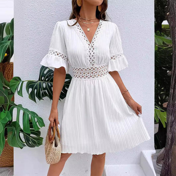Vestido Verano Mujer con Encaje Comodo - Mavetta