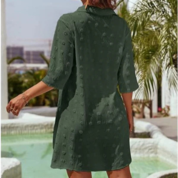 Camisa Mujer Oversize con Abertura Lateral Elegante